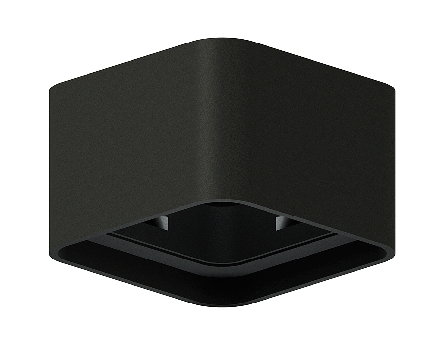 Корпус светильника C7833 SBK черный песок 95*95*H60mm MR16 GU5.3