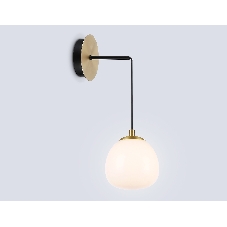 Настенный светильник Ambrella light LH51005 SGD/BK/FR золотой песок/черный/белый матовый G9 max 28W 130*200*400