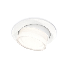 Комплект встраиваемого поворотного светильника Ambrella light XC7651083 SWH/FR/CL белый песок/белый матовый/прозрачный MR16 GU5.3 (C7651, N7160)