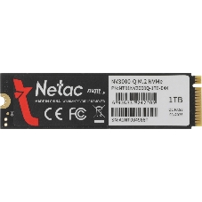 Накопитель SSD M.2 Netac 1.0Tb NV3000 Series Retail (PCI-E 3.0 x4, up to 3100/2100MBs, 3D NAND, 600TBW, NVMe 1.4, 22х80мм, heatsink)