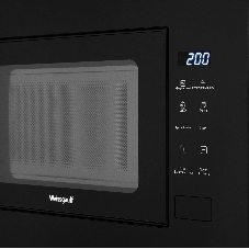 Встраиваемая микроволновая печь Weissgauff HMT-206 Compact Grill черный, 20 л, 700 Вт, переключатели - сенсор