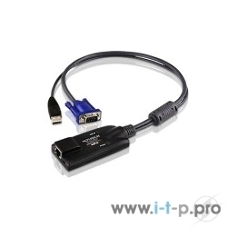 Переключатель ATEN KA7570 Кабель-адаптер KVM USB (Клав+мышь), HDB-15