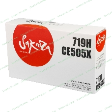 Картридж лазерный Sakura CRG719H/CE505X для Сanon LBP 6300dn/6650dn, MF 5840dn/5880dn, MF-6140DN,5940DN, HP LaserJet P2050/2055d/2055dn/2055x, черный, 6400 к.