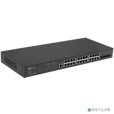 Коммутатор TP-Link JetStream 24-port Gigabit L2/L2+ Managed Switch with 4 SFP slots, support SDN controller, abundant L2/L2+ features, 1U rack mountable, full managed via web UI/CLI/Console/SSH/Telnet/SNMP.