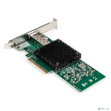 Сетевой адаптер ExeGate EXE-X520-DA1 (PCI-E x8 v3.0, порты 1xSFP+ 10Gb/s (10/5/2.5/1Gb/s, 100Mb/s), Server NIC Intel Chipset JL82599EN)