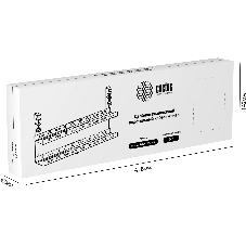 Кабель-канал Cactus CS-CM-700-2BK для столов 72.8x13.5x34.2 см черный