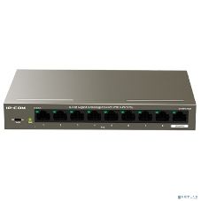 Коммутатор неуправляемый PoE IP-COM G1109P-8-102W 9 портов, 9x1 Гбит/с, PoE 8х92 Вт, настольный
