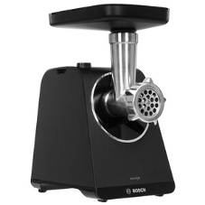 Мясорубка электрическая Bosch MFWS440B черный, 1900 Вт, 2.5 кг/мин, реверс, защита от перегрузки, насадки - 7