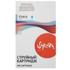 Контейнер с чернилами Sakura C13T741200 (T7412 C) для Epson, голубой, 1000 мл.