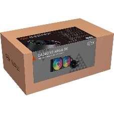 Система жидкостного охлаждения PCCOOLER DA240 V2, 240 мм, 2x120 мм, ARGB, 270 Вт
