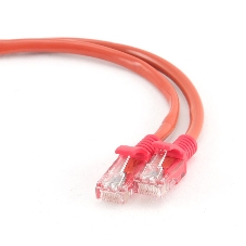 Патч-корд UTP Cablexpert cat.5e, 0.5м, литой, многожильный, красный