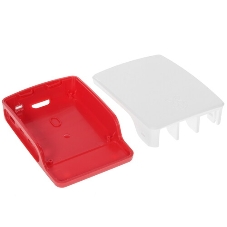 Компьютерный корпус Qumo ABS Plastic, Raspberry Pi 4, White+Red(RS030)