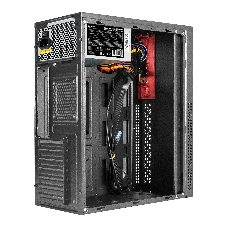 Компьютерный корпус Miditower ExeGate AA-443U-UNS400 (ATX, БП UNS400 с вент. 12см, 2хUSB+1хUSB 3.0+HD Audio, черный)