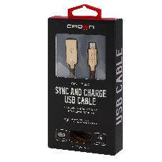 Кабель Crown USB - USB Type-C CMCU-3132C brown