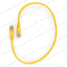 Патч-корд UTP Cablexpert cat.5e, 0.5м, литой, многожильный, желтый