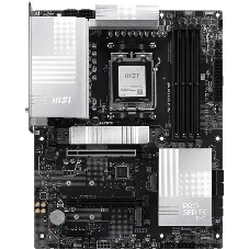Материнская плата MSI PRO X870E-S EVO WIFI, AM5, AMD X870E, 4xDDR5 (до 256 ГБ), 4xSATA, 3xM.2 (1xPCIe 5.0, 2xPCIe 4.0), 1xPCIe 5.0 x16, 1xPCIe 4.0 x16, 1xPCIe x1, 1xHDMI, 1x5Gb LAN, Wi-Fi 7, Bluetooth 5.4, 1xUSB-C 40Gbps (USB4), 1xUSB-C 20Gbps, 2xUSB-A 10Gbps, 2xUSB-A 5Gbps, 4xUSB-A 2.0, 3x3.5 мм, 7.1, чёрный, ATX