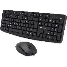 Комплект клавиатура+мышь Oklick S603 проводной, USB, 1200 DPI, чёрный