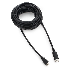 Кабель Cablexpert DisplayPort->HDMI, 10м, 20M/19M, черный, экран, пакет