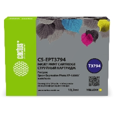 Картридж струйный Cactus CS-EPT3794 378XL желтый (13.2 мл) для Epson Expression Photo XP-8500/XP-8505/XP-15000