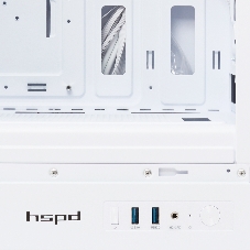 Компьютерный корпус HSPD M510, Mesh Mid Tower, белый, TG, 0.5 SPCC, 4x120мм ARGb ATX, mATX, mITX 180/280/160мм 1x2.5