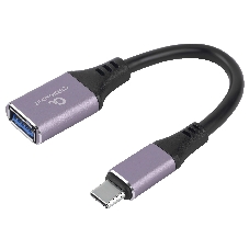 Кабель-переходник USB3.0 OTG Cablexpert A-USB3C-OTGAF-02, Type-C(M)/AF, 0.2м, алюминий, коробка