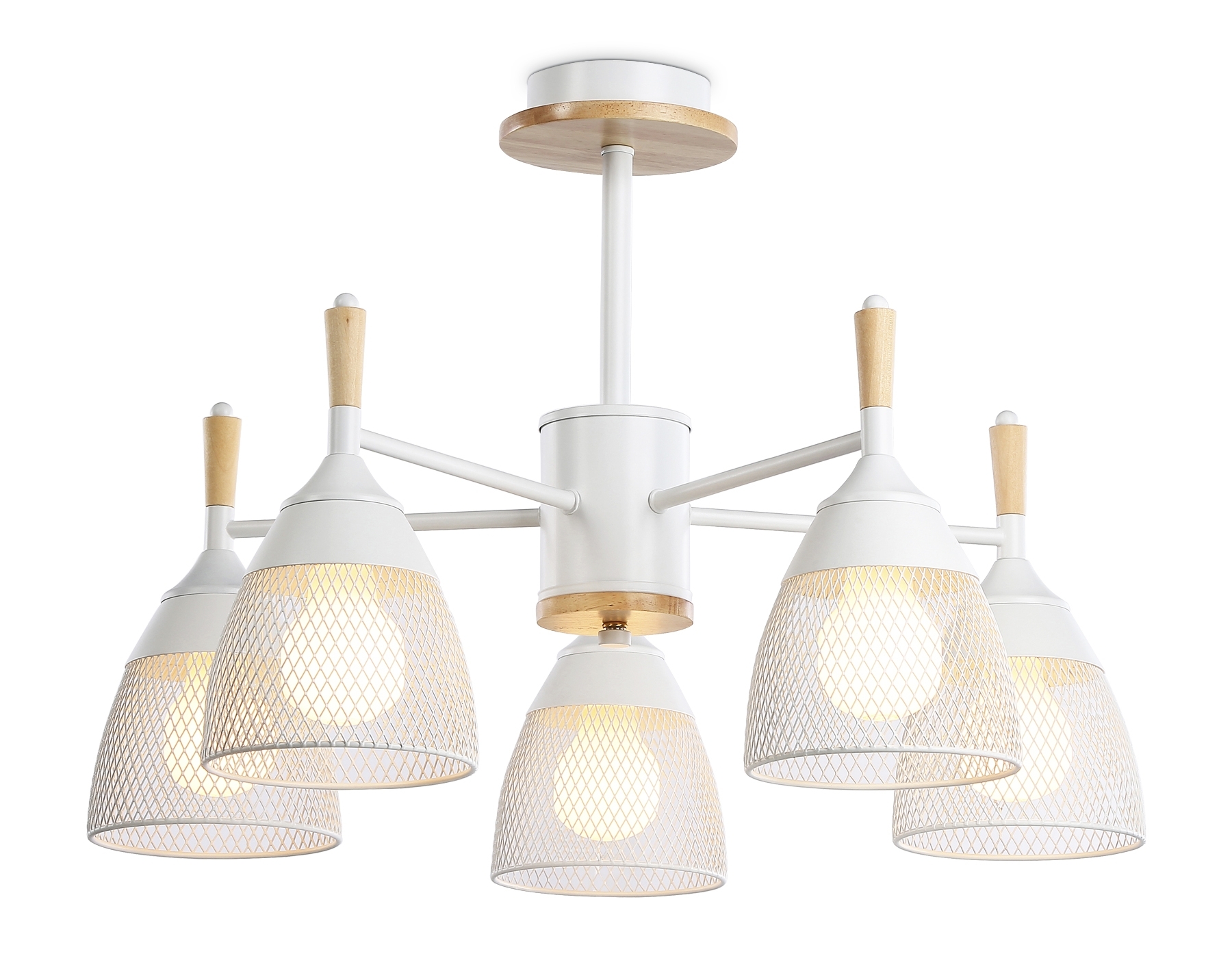 Светильник Ambrella light TR8012/5 WH белый E27*5 max 40W D600*385