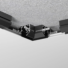 Slim Magnetic Коннектор угловой внутренний для шинопровода в натяжной потолок 85204/00 (черный) 85205/00