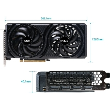 Видеокарта Palit NVIDIA GeForce RTX 5060 INFINITY 2 OC , 8 ГБ GDDR7, 128 бит, PCI-e 5.0, 1xHDMI, 3xDP, 2512 МГц