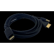 Кабель аудио-видео Buro HDMI (m)/DisplayPort (m) 2м. позолоченные контакты черный