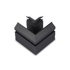 Коннектор угловой для корпуса в натяжной потолок Magnetic 220V 100*100*61 GL1043 BK черный (соединители в комплекте)