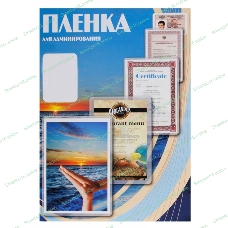 Пленка для ламинирования Office Kit 125мкм (100 шт) глянцевая 80x111 мм PLP10910