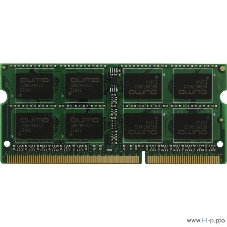 Оперативная память Qumo, DDR3, 8GB (1x8GB), 1600MHz, CL11, SO-DIMM
