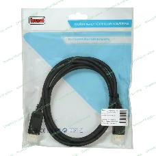 Кабель аудио-видео Buro V.1.2 DisplayPort (m)/DisplayPort (m) 2м. позолоченные контакты черный