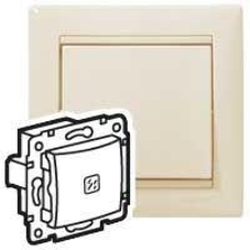 Механизм выключателя 1-кл. СП Valena 10А IP31 с подсветкой сл. кость (DIY-упак.) Legrand 695601
