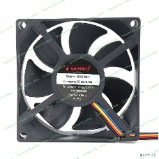 Вентилятор для корпуса Gembird D8025HM-4 черный, 80 мм, 3000 об/мин, 32.35 дБ, 4 pin