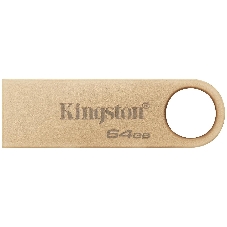 Флешка USB Kingston DataTraveler SE9 G3 (DTSE9G3/64Gb), 64Gb, USB 3.2 Gen 1, R/W 220/100, золотистый