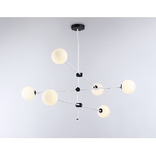 Светитльник Ambrella Light TR2512/6 WH/BK белый/черный G9/6 max 10W D970*830