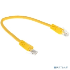 Патч-корд UTP Cablexpert cat.6, 0.25м, литой, многожильный, желтый