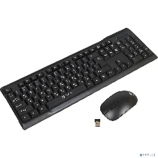 Комплект клавиатура+мышь Oklick 230M беспроводной, USB, 1000 DPI, чёрный
