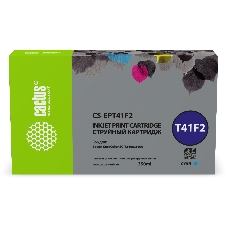 Картридж струйный Cactus CS-EPT41F2 T41F2 голубой пигментный (350 мл) для Epson SureColor SC-T5400M/SC-T3405/SC-T5405