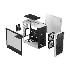 Корпус Fractal Design Focus 2 RGB White TG Clear Tint/FD-C-FOC2A-04