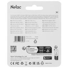 Флешка USB Netac UA31 (NT03UA31N-016G-20BL), 16Gb, USB 2.0, R/W 110/45, синий/белый