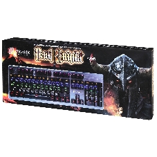 Клавиатура Oklick 970G Dark Knight проводная, USB Type-A, чёрный/серебристый