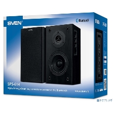 Акустическая система SVEN SPS-614 2.0 (2x20W, Bluetooth, дерево, black)