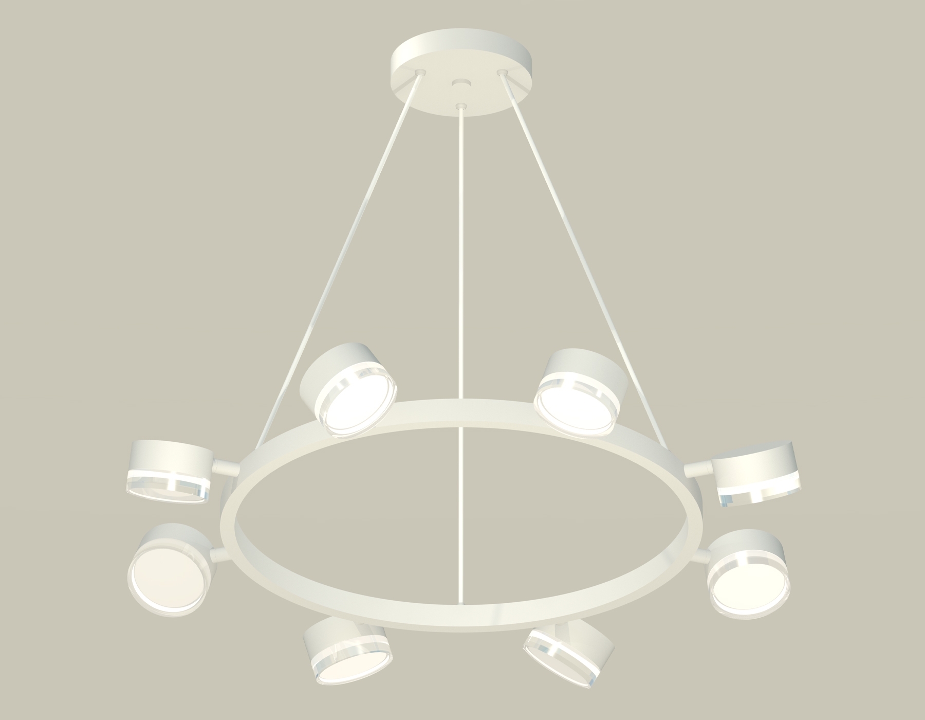 Светильник Ambrella light XB9195203/8 SWH/FR/CL белый песок/белый матовый/прозрачный GX53 (C9195, N8399)