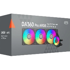 Система охлаждения PCCooler DA360 Pro ARGb черный 120мм алюминий+медь 2200rpm 33.7db 4-pin 300W