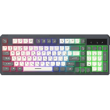 Клавиатура Oklick 731G проводная, USB Type-A, серый/белый