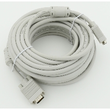 Кабель VGA DB15 (m)/DB15 (m) 15м феррит.кольца