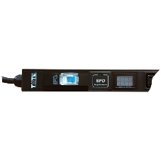 Вертикальный блок розеток, 4xC19 + 20xC13, 250V, 16A, A/V-метр, шнур 3 метра, вилка C20