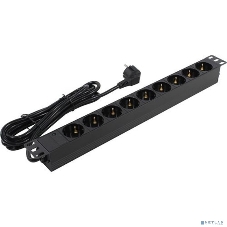 Блок розеток горизонтальный ExeGate ServerPro PDU-19H905 Al-9S-EU3, 19